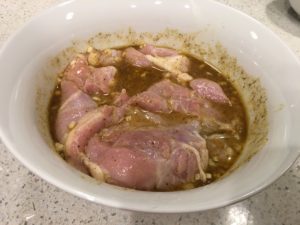 marinate chicken - easy dinner for two